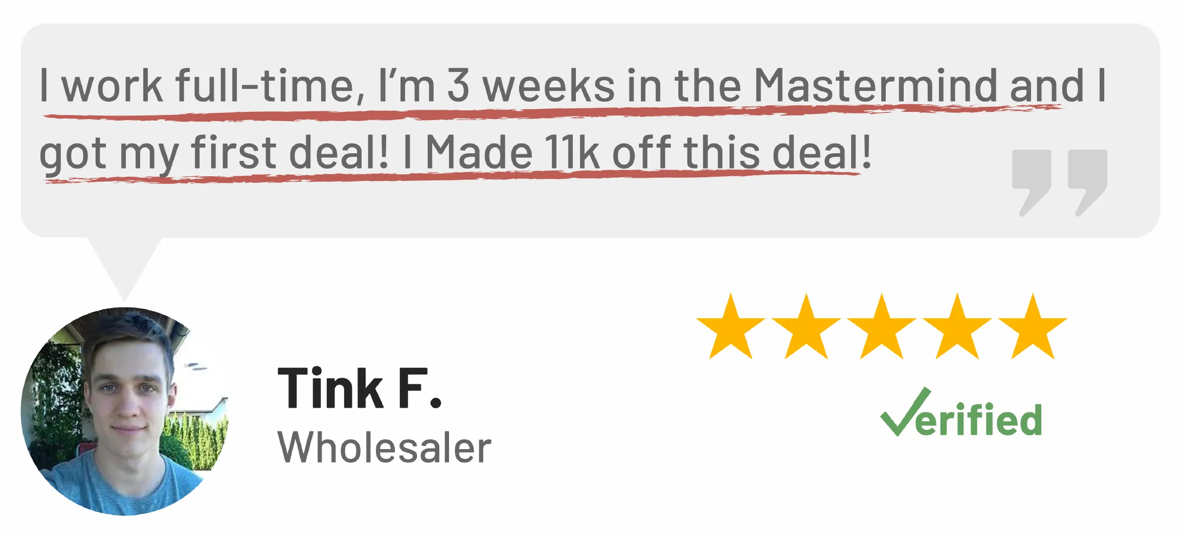 Deal Makers Academy Testimonial